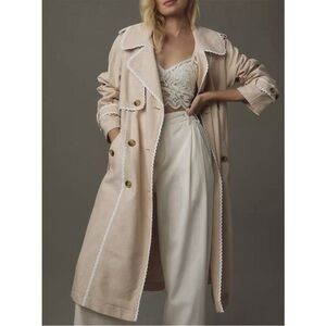 Avec Les Filles Anthropologie Rickrack Trench Coat